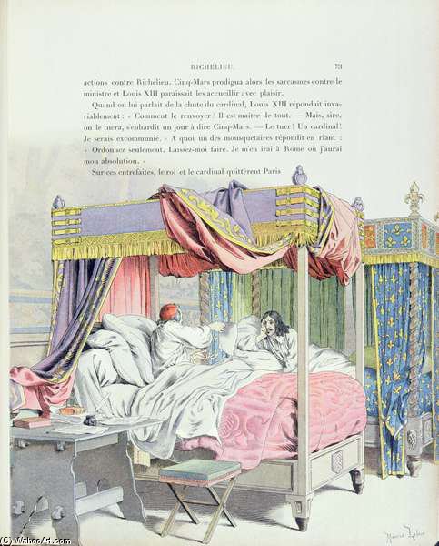 Wikioo.org - Bách khoa toàn thư về mỹ thuật - Vẽ tranh, Tác phẩm nghệ thuật Maurice Leloir - Armand-jean Du Plessis, Cardinal Richelieu