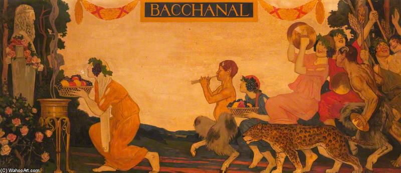 Wikioo.org - The Encyclopedia of Fine Arts - Painting, Artwork by Maurice William Greiffenhagen - Bacchanal