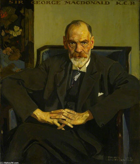 WikiOO.org - Encyclopedia of Fine Arts - Maľba, Artwork Maurice William Greiffenhagen - Sir George Macdonald