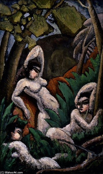 WikiOO.org - Encyclopedia of Fine Arts - Schilderen, Artwork Max Weber - Summer