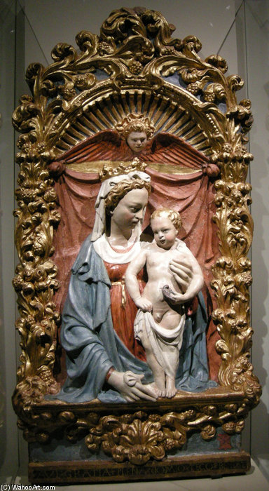 Wikioo.org - The Encyclopedia of Fine Arts - Painting, Artwork by Michele Da Firenze - Madonna Col Bambino