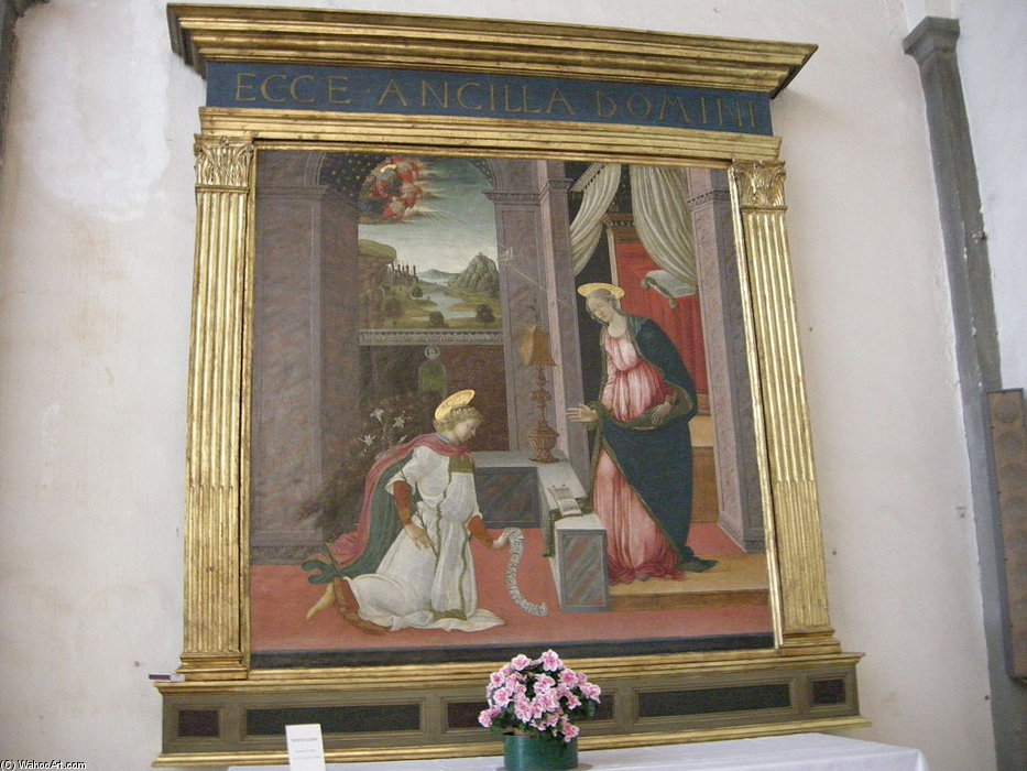 Wikioo.org - The Encyclopedia of Fine Arts - Painting, Artwork by Michele Di Michele Ciampanti - San Giovannino Dei Cavalieri, Maestro Di Stratonice, Annunciazione