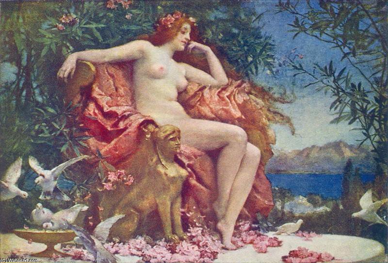 WikiOO.org - Enciklopedija dailės - Tapyba, meno kuriniai Henrietta Rae - Venus Enthroned