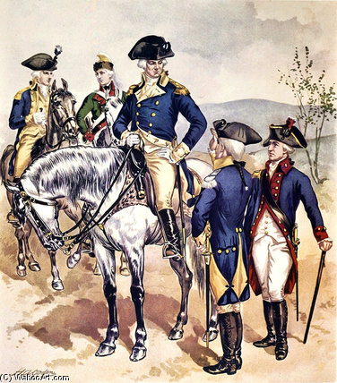 WikiOO.org - Enciklopedija dailės - Tapyba, meno kuriniai Henry Alexander Ogden - American Army Uniforms