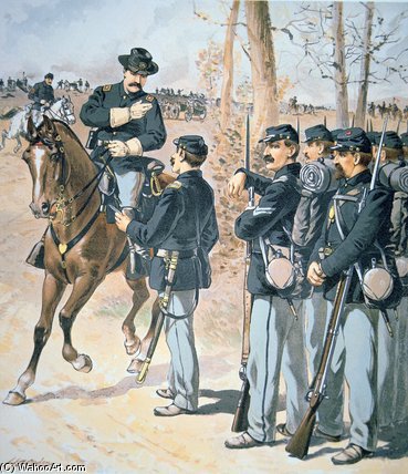 Wikioo.org - The Encyclopedia of Fine Arts - Painting, Artwork by Henry Alexander Ogden - Campaign Uniforms Of The Federal Army