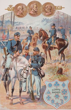 Wikioo.org - The Encyclopedia of Fine Arts - Painting, Artwork by Henry Alexander Ogden - Federal Uniforms During The American Civil War