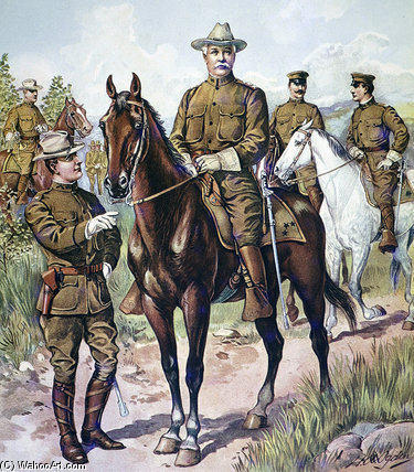 WikiOO.org - Encyclopedia of Fine Arts - Maľba, Artwork Henry Alexander Ogden - Field Service Uniforms Of The U.S. Army