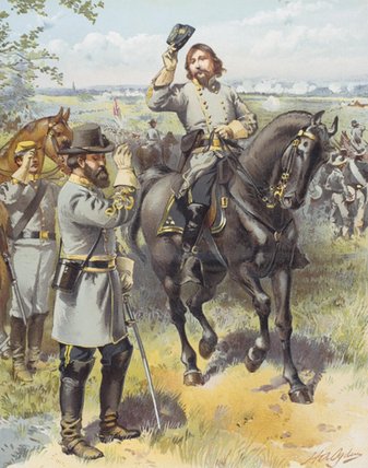 Wikioo.org - The Encyclopedia of Fine Arts - Painting, Artwork by Henry Alexander Ogden - General Pickett Taking The Order To Charge From