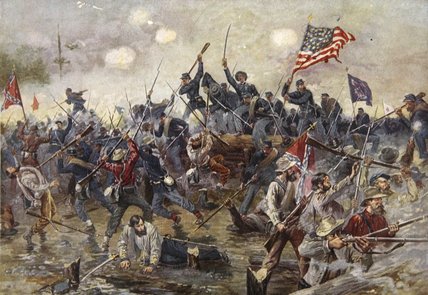 WikiOO.org - Encyclopedia of Fine Arts - Maalaus, taideteos Henry Alexander Ogden - The Battle Of Spotsylvania