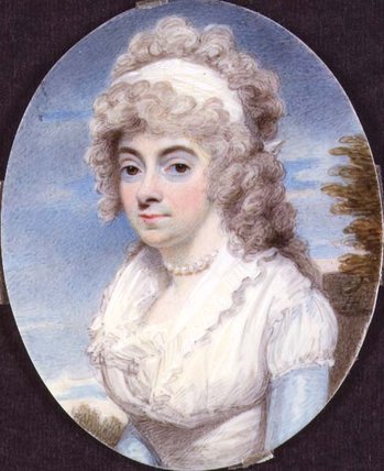 Wikioo.org - The Encyclopedia of Fine Arts - Painting, Artwork by Henry Edridge - Miniature Of Unknown Woman
