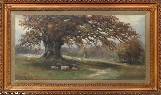 WikiOO.org - Encyclopedia of Fine Arts - Målning, konstverk Henry Hadfield Cubley - Autumn