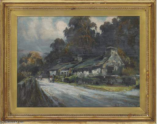 Wikioo.org – L'Enciclopedia delle Belle Arti - Pittura, Opere di Henry Hadfield Cubley - Luce del sole dopo la pioggia