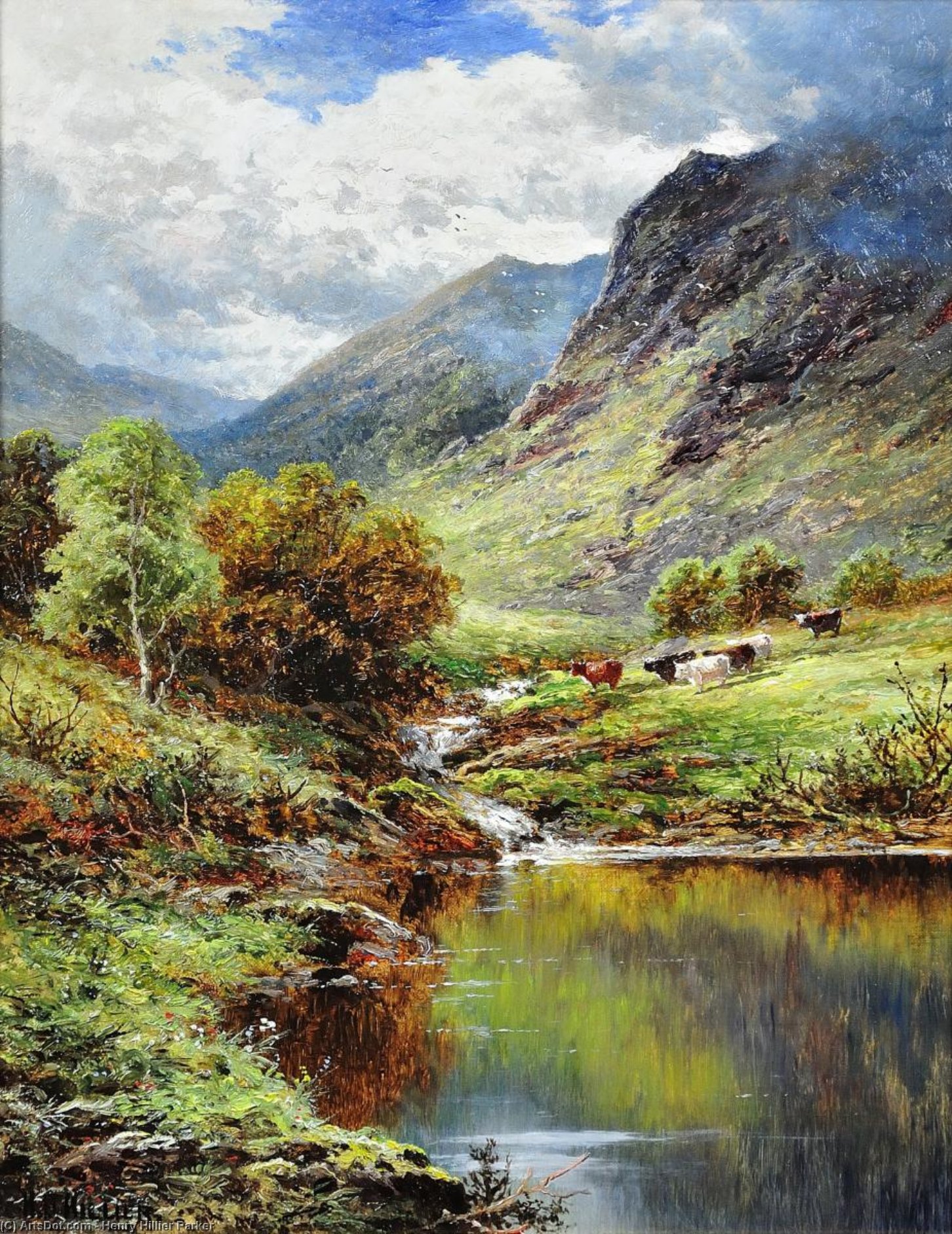 Wikioo.org - The Encyclopedia of Fine Arts - Painting, Artwork by Henry Hillier Parker - Loch Etive, Argyllshire