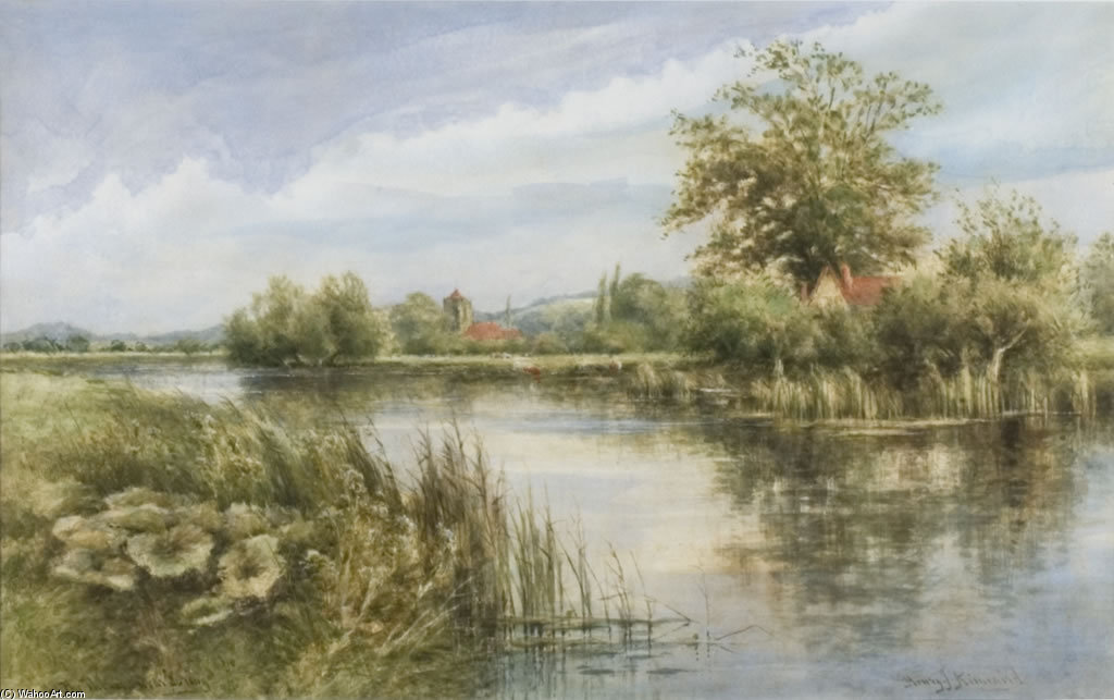 WikiOO.org - Encyclopedia of Fine Arts - Malba, Artwork Henry John Kinnaird - Near Goring On Thames