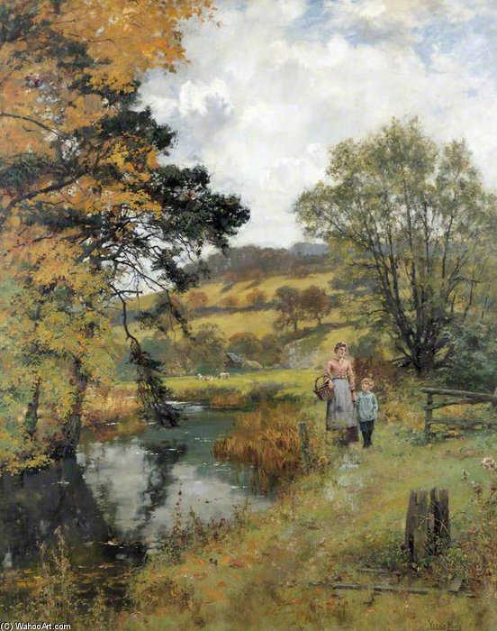 WikiOO.org - Encyclopedia of Fine Arts - Maľba, Artwork Henry John Yeend King - Early Autumn