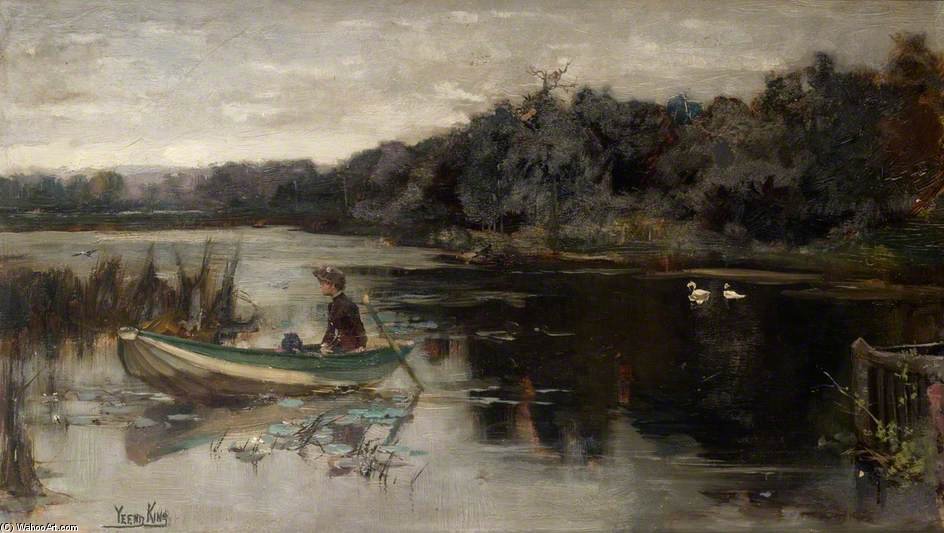 Wikioo.org - The Encyclopedia of Fine Arts - Painting, Artwork by Henry John Yeend King - On The Upper Thames