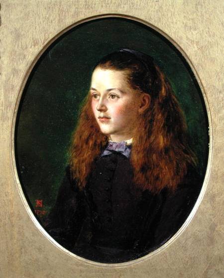 WikiOO.org - 백과 사전 - 회화, 삽화 Henry Nelson O'neil - Portrait Of Fanny Frith