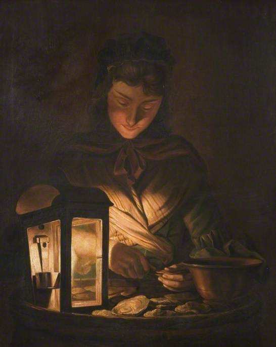 WikiOO.org - Encyclopedia of Fine Arts - Schilderen, Artwork Henry Robert Morland - Oyster Girl