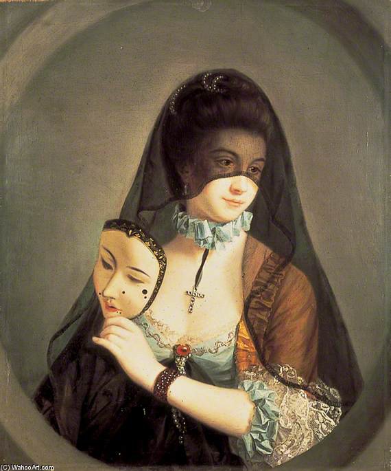 Wikioo.org – L'Enciclopedia delle Belle Arti - Pittura, Opere di Henry Robert Morland - La Fiera Nun Unmasked