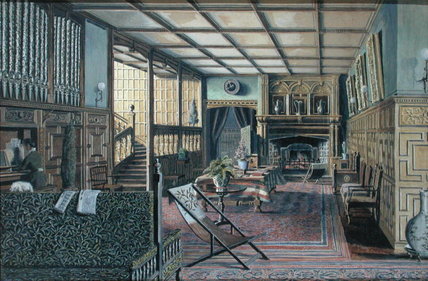 WikiOO.org - 백과 사전 - 회화, 삽화 Henry Robert Robertson - The Interior Of Hall Place