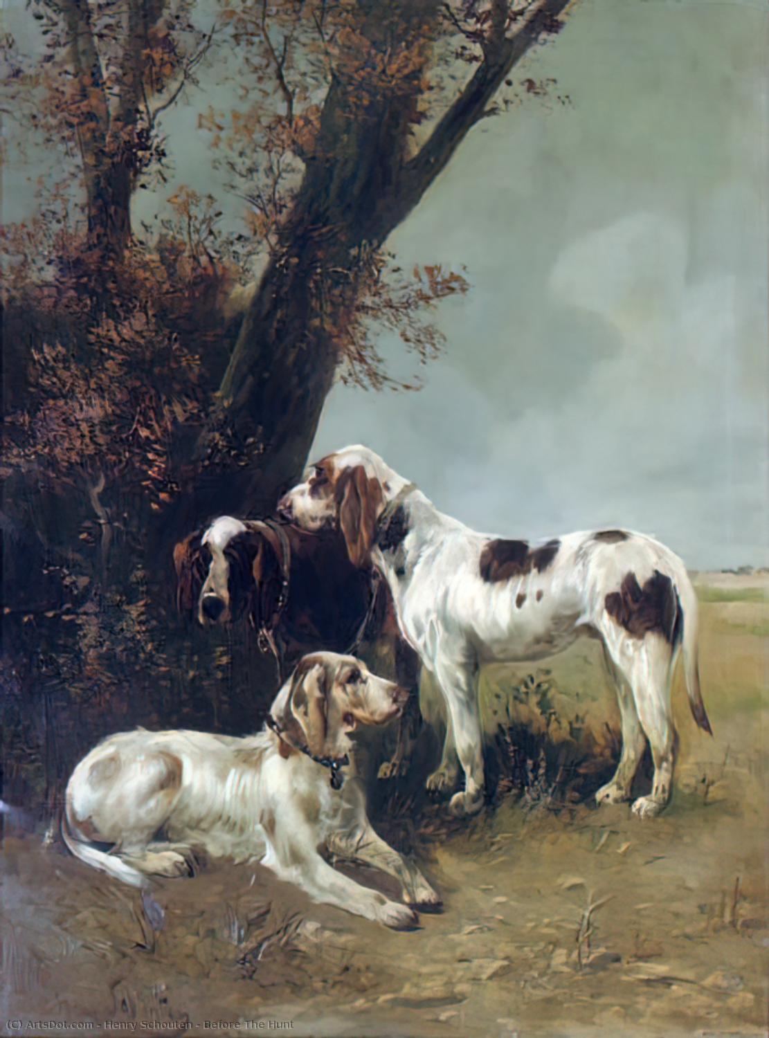 Wikioo.org - The Encyclopedia of Fine Arts - Painting, Artwork by Henry Schouten - Before The Hunt