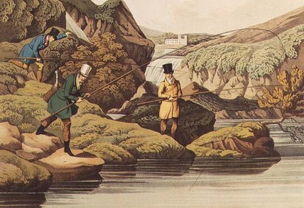 WikiOO.org - Енциклопедія образотворчого мистецтва - Живопис, Картини
 Henry Thomas Alken - Salmon Fishing