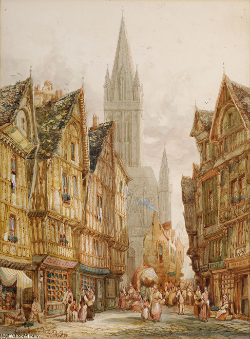 WikiOO.org - אנציקלופדיה לאמנויות יפות - ציור, יצירות אמנות Henry Thomas Schafer - Caen