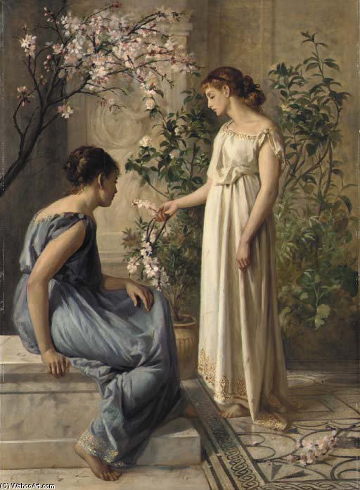 Wikioo.org - The Encyclopedia of Fine Arts - Painting, Artwork by Henry Thomas Schafer - Spring Blossoms