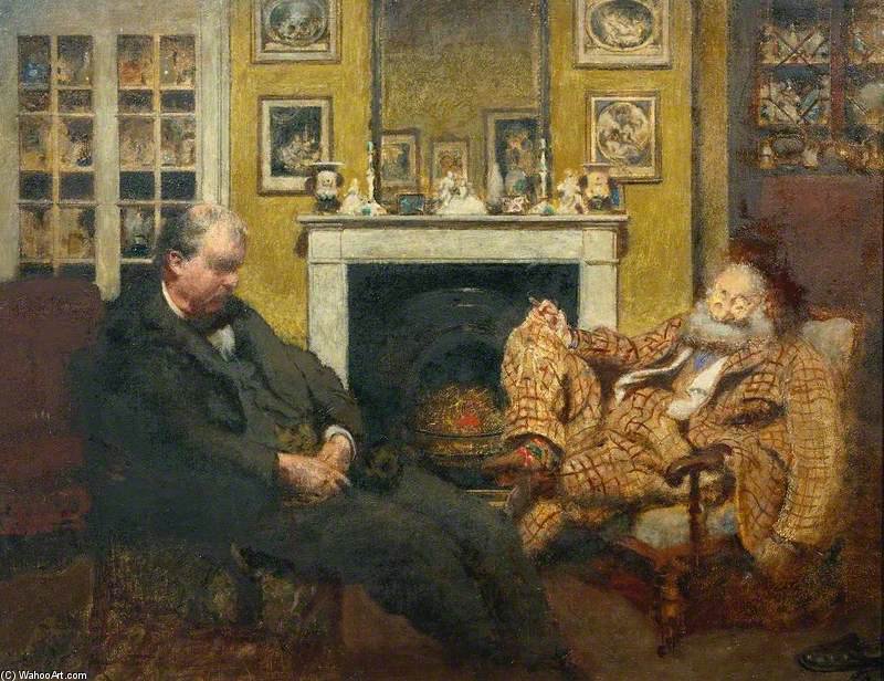 Wikioo.org - The Encyclopedia of Fine Arts - Painting, Artwork by Henry Tonks - Sodales - Mr Steer And Mr Sickert