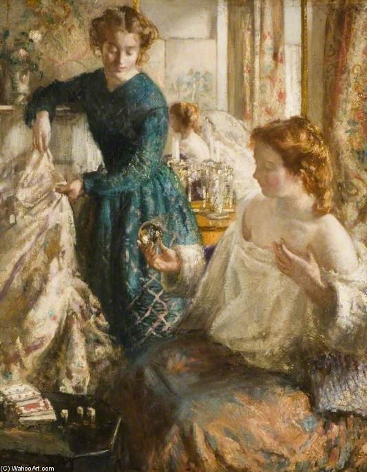 Wikioo.org - The Encyclopedia of Fine Arts - Painting, Artwork by Henry Tonks - The Crystal Gazers