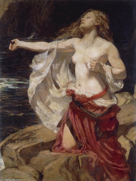 Wikioo.org – L'Encyclopédie des Beaux Arts - Peinture, Oeuvre de Herbert James Draper - Ariadne