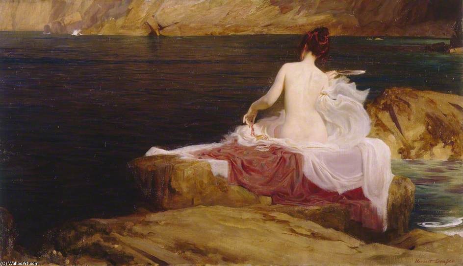 Wikioo.org - The Encyclopedia of Fine Arts - Painting, Artwork by Herbert James Draper - Calypso's Isle