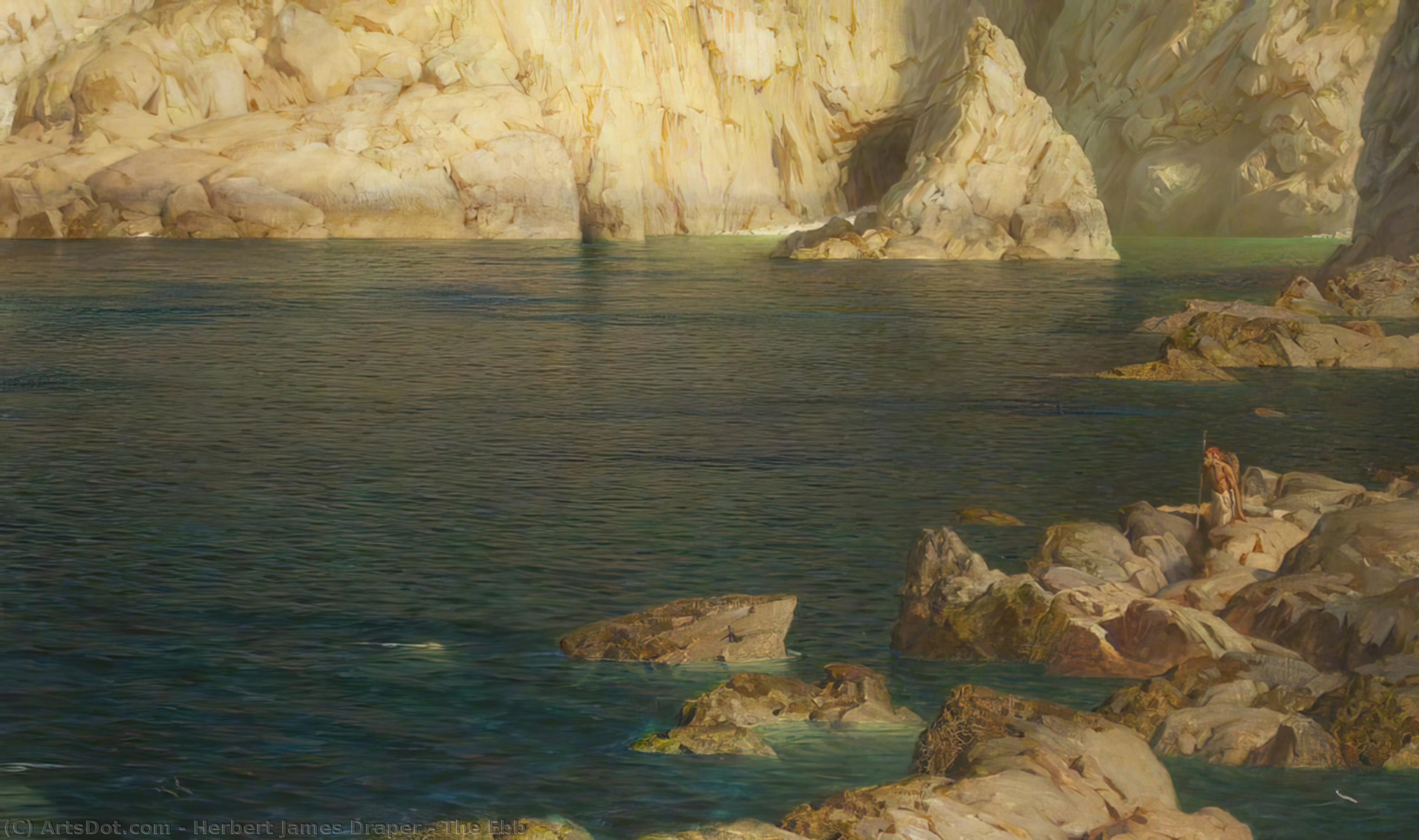 Wikioo.org - The Encyclopedia of Fine Arts - Painting, Artwork by Herbert James Draper - The Ebb
