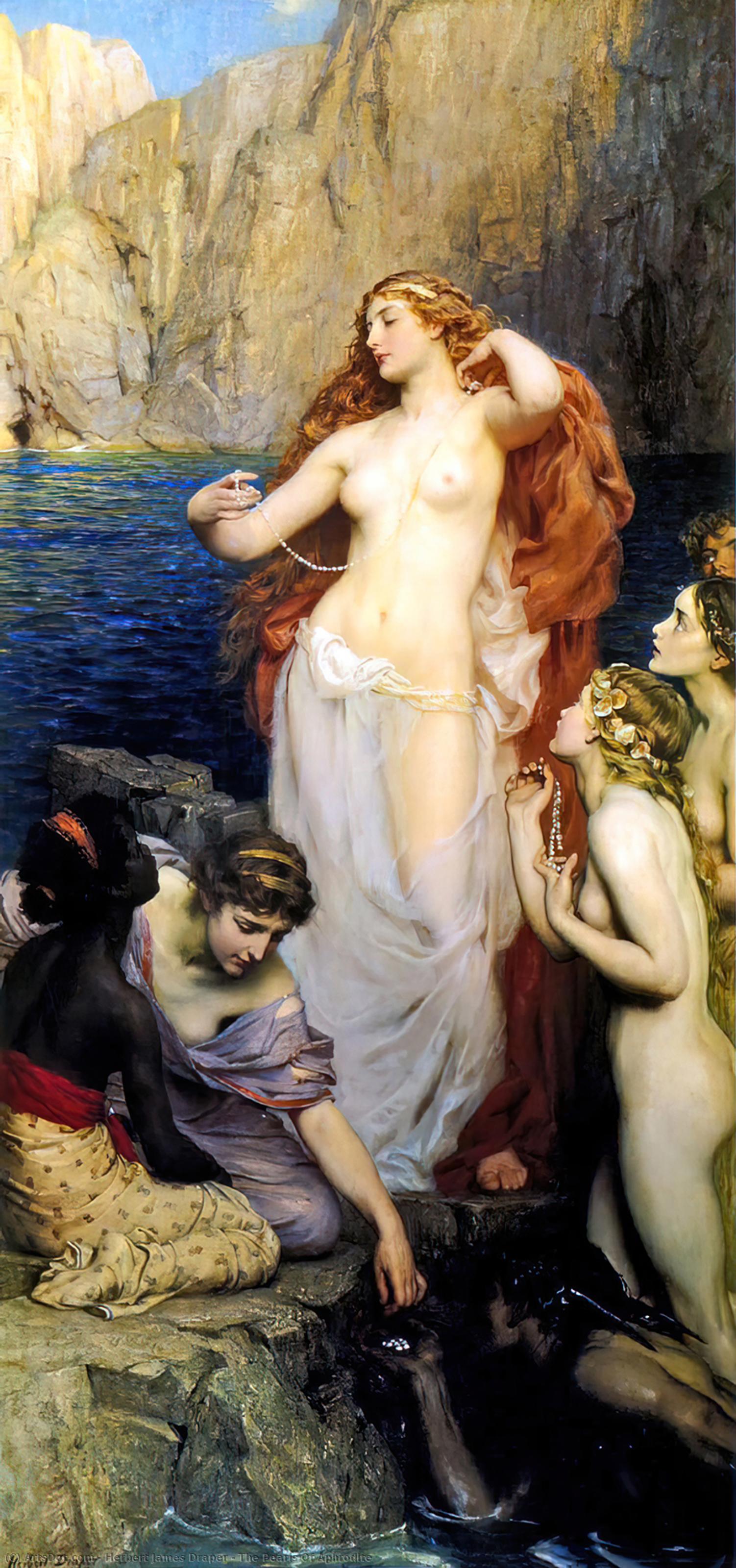 WikiOO.org - 백과 사전 - 회화, 삽화 Herbert James Draper - The Pearls Of Aphrodite