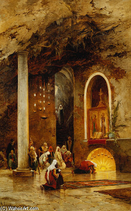 Wikioo.org - The Encyclopedia of Fine Arts - Painting, Artwork by Hermann David Salomon Corrodi - Bethlehem