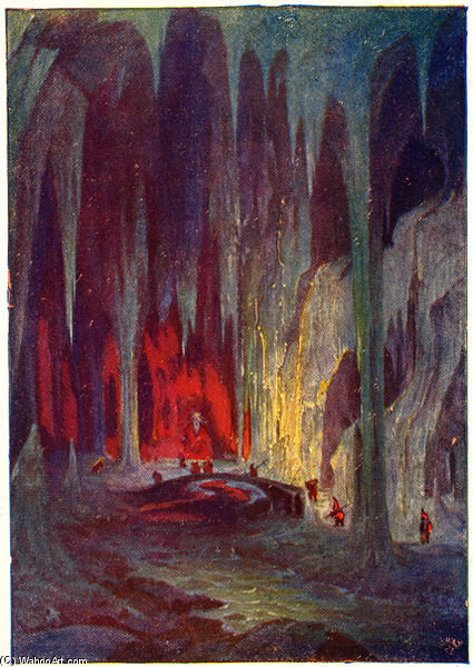 Wikioo.org - The Encyclopedia of Fine Arts - Painting, Artwork by Hermann Hendrich - Mammon's Cave