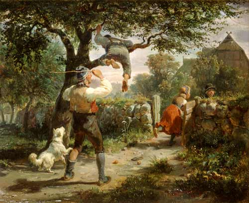 WikiOO.org - Enciklopedija likovnih umjetnosti - Slikarstvo, umjetnička djela Hermann Kauffmann - The Fruit Thieves