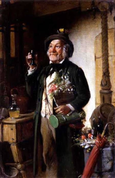 Wikioo.org - The Encyclopedia of Fine Arts - Painting, Artwork by Hermann Armin Von Kern - The Botanist's Tipple