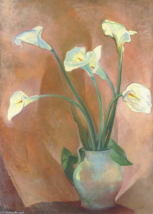 WikiOO.org - Enciclopédia das Belas Artes - Pintura, Arte por Hermann Max Pechstein - The Lily