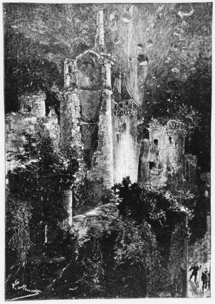 WikiOO.org - Енциклопедія образотворчого мистецтва - Живопис, Картини
 Hippolyte Leon Benett - The Castle Exploding