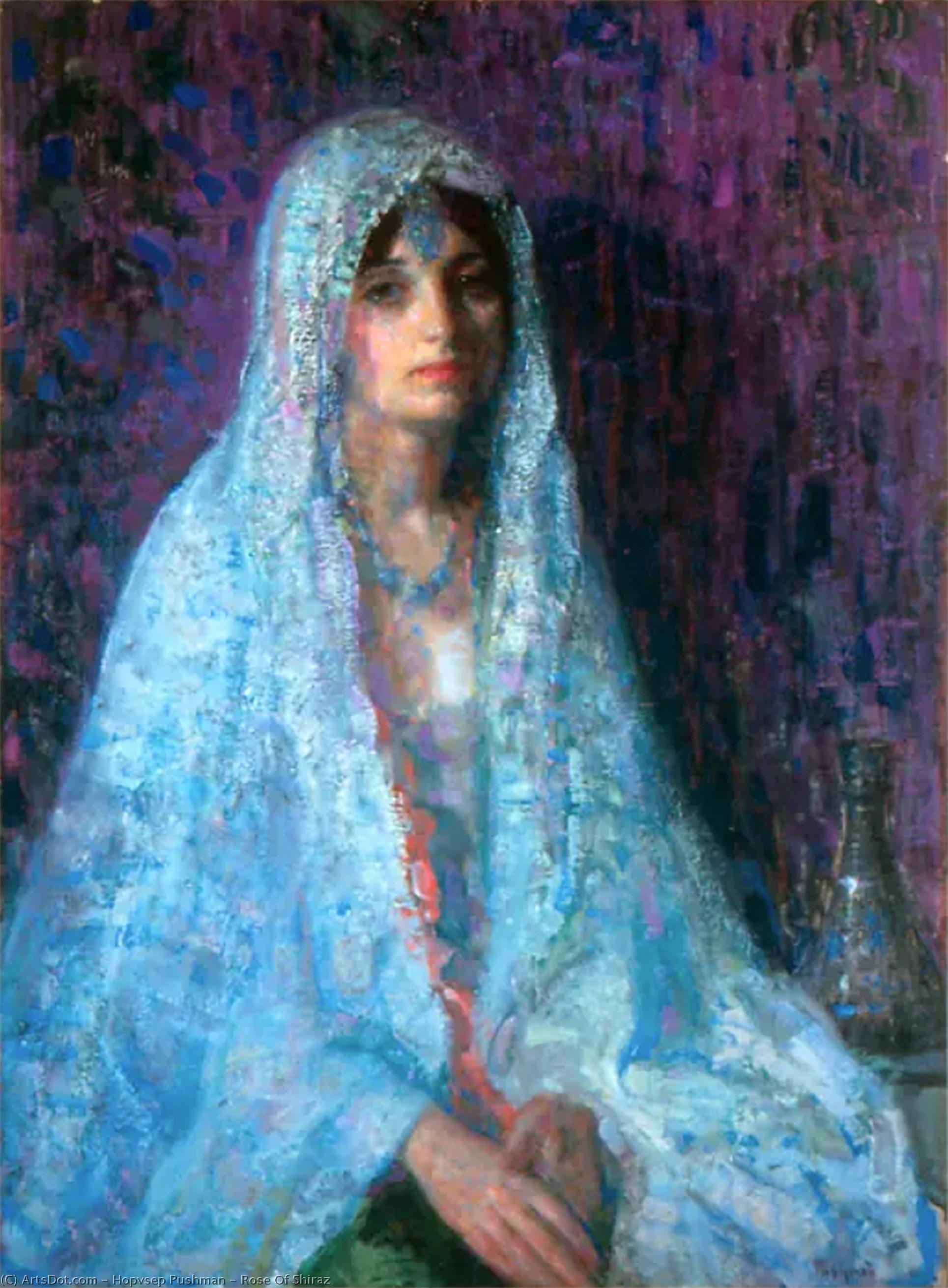 WikiOO.org - Enciklopedija dailės - Tapyba, meno kuriniai Hopvsep Pushman - Rose Of Shiraz