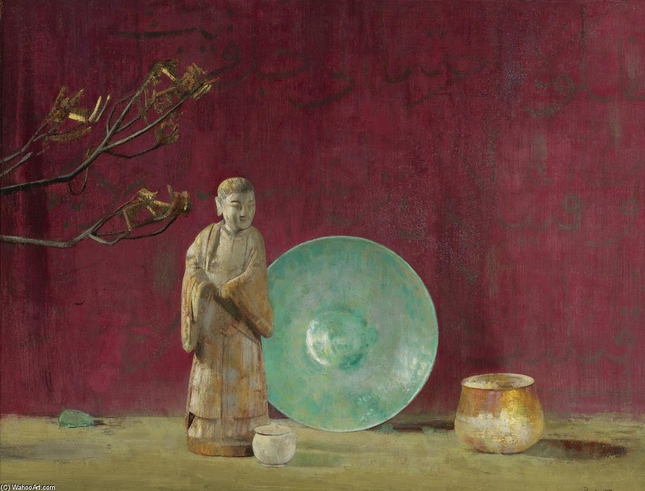 Wikioo.org - สารานุกรมวิจิตรศิลป์ - จิตรกรรม Hopvsep Pushman - The Sacred Green Plate