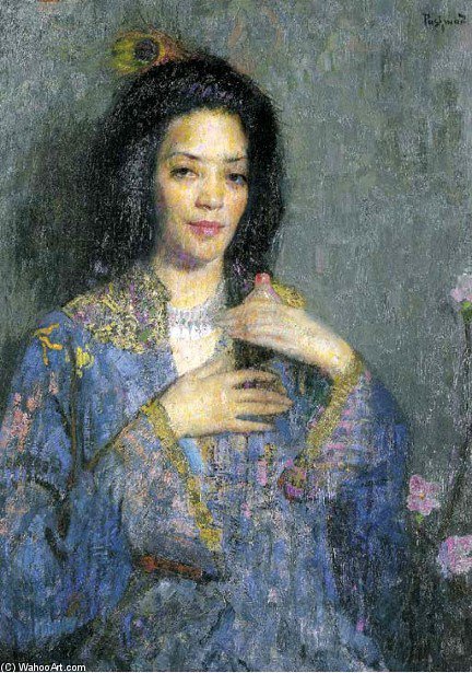 Wikioo.org – L'Encyclopédie des Beaux Arts - Peinture, Oeuvre de Hopvsep Pushman - Épouse du Cheikh