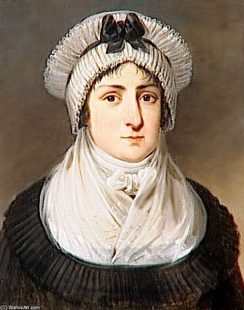 Wikioo.org - The Encyclopedia of Fine Arts - Painting, Artwork by Hortense Haudebourt Lescot - Posthumous Portrait Of Marie-fortunée D'este