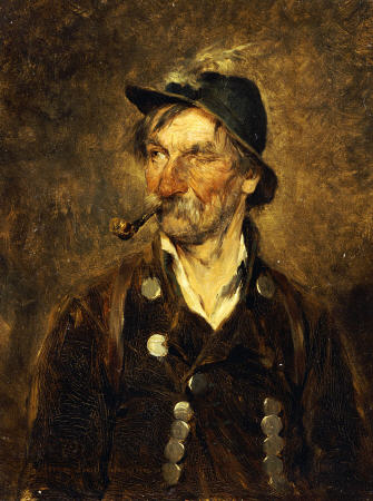 Wikioo.org - สารานุกรมวิจิตรศิลป์ - จิตรกรรม Hugo Wilhelm Kauffmann - The Old Hunter