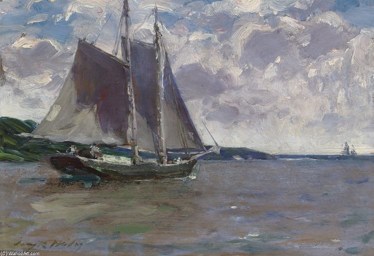 Wikioo.org - The Encyclopedia of Fine Arts - Painting, Artwork by Irving Ramsey Wiles - Outward Bound