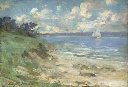 WikiOO.org - Encyclopedia of Fine Arts - Maľba, Artwork Irving Ramsey Wiles - Peconic Bay
