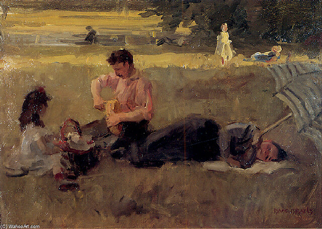 Wikioo.org - The Encyclopedia of Fine Arts - Painting, Artwork by Isaac Lazarus Israels - Bois De Boulogne