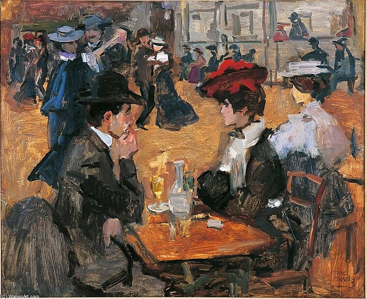 Wikioo.org - The Encyclopedia of Fine Arts - Painting, Artwork by Isaac Lazarus Israels - Moulin De La Galette -