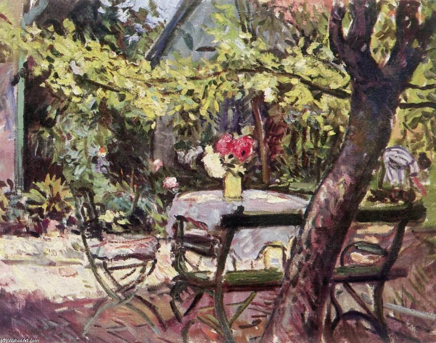Wikioo.org - The Encyclopedia of Fine Arts - Painting, Artwork by Istvan Boldizsar - Sunshine In The Garden